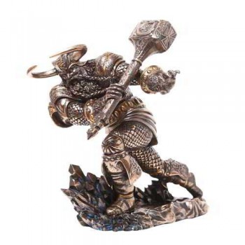 Thor, Norse God Attacking with Hammer Statue