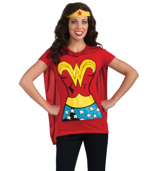 Wonder Woman Carton Costume Shirt - Large