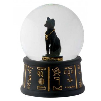 Bastet Egyptian Cat Water Globe